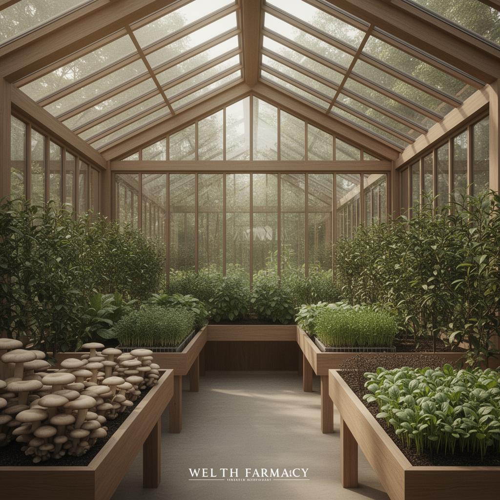 Wellth Farmacy™ Greenhouse concept visualization